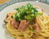 ランチョンポークで和風パスタ作り方7写真