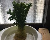 大根の葉っぱで一品作りました。作り方1写真