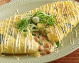 ☆簡単☆納豆とチーズのニラ玉オムレツ作り方6写真