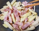 山芋とベーコンとエリンギのバター醤油炒め作り方3写真