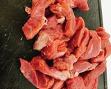 牛肉と茄子のサッパリ赤酒ぽん酢炒め作り方1写真