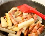 簡単！！ベーコンと大根、大葉の雑巻き作り方1写真