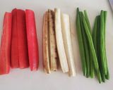 鰻のタレを使いヘルシー鶏胸肉の野菜ロール作り方1写真