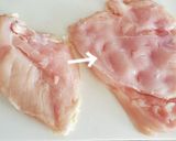 鰻のタレを使いヘルシー鶏胸肉の野菜ロール作り方4写真