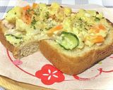 HOTでほっこり☆ポテトサラダ トースト作り方4写真