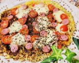 簡単♪キャベツガレットピザ作り方4写真