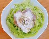 電子レンジでとろとろハムエッグ作り方4写真