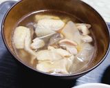 お雑煮のお出汁で甘めのかしわ飯作り方7写真