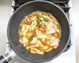 ベーコンとキノコの卵とじ丼◎流用レシピ作り方4写真