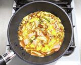 ベーコンとキノコの卵とじ丼◎流用レシピ作り方5写真
