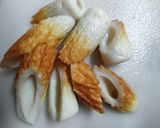 甘栗とちくわのクリームチーズ和え作り方1写真