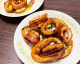 屋台風イカリング焼き作り方3写真