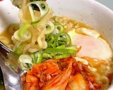 ちょい辛☆煮込み/辛ラーメン☆お餅入り作り方6写真