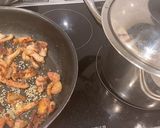 茄子と豚バラ柚子胡椒醤油パスタ作り方3写真