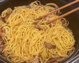 茄子と豚バラ柚子胡椒醤油パスタ作り方5写真