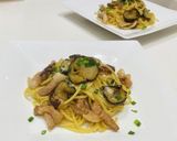 茄子と豚バラ柚子胡椒醤油パスタ作り方6写真