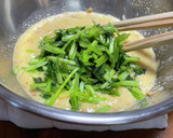ふわとろ歯応え★納豆長芋京菜で卵黄和え作り方9写真