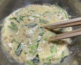ふわとろ歯応え★納豆長芋京菜で卵黄和え作り方11写真
