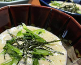 ふわとろ歯応え★納豆長芋京菜で卵黄和え作り方12写真