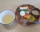 ＜健康レシピ＞野菜たっぷり和風豆乳スープ作り方1写真