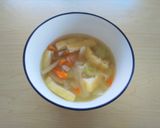 ＜健康レシピ＞野菜たっぷり和風豆乳スープ作り方3写真