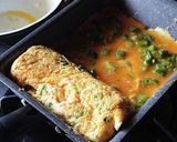 おうち居酒屋★明太子とおネギの玉子焼き作り方6写真
