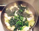 簡単☆白菜とほうれん草と豚肉の和風卵とじ作り方3写真