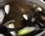 しじみの韓国風味噌汁作り方2写真