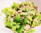 キャベツの外側の葉でコンビーフ炒め作り方3写真