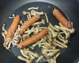 カフェ風サラスパ（ウインナー目玉焼き）作り方2写真