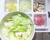 キャベツとポテトのマカロニグラタン作り方1写真