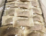豚ひき肉の包み揚げ♪ワンタンの皮♪作り方2写真