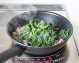 【ほうれん草ベーコンのにんにく醤油炒め】作り方3写真