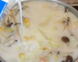 お餅deポタージュうどん作り方5写真