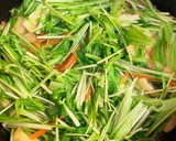 白だしで水菜と薄揚げの炊いたん作り方5写真