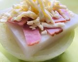 お餅と玉ねぎとベーコンのレンジ蒸し作り方4写真