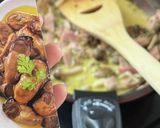 白菜のステーキ　牡蠣のオイル漬けソース作り方3写真