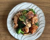 ブロッコリーと鶏モモ肉の塩麹炒め作り方6写真