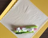 アスパラとクリームチーズの春巻き作り方3写真