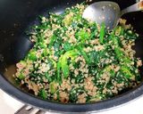 ほうれん草と鶏そぼろの炒め作り方8写真