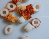 柴漬けとちくわの和風ポテトサラダ作り方1写真
