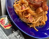 ゴロゴロベーコンと白菜のナポリタン作り方7写真