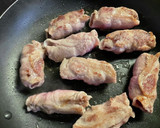 焼きネギの肉巻き　すき焼きだれ作り方3写真
