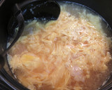 ちぢみほうれん草とふわたま味噌汁作り方5写真