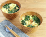ちぢみほうれん草とふわたま味噌汁作り方6写真