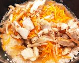 サバ缶とキノコたっぷり炊き込みご飯作り方1写真