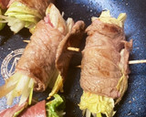 すき焼き風！ネギとしめじの牛肉巻き作り方7写真