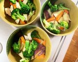 根菜茄子生姜ドレッシング炒味温野菜サラダ作り方8写真