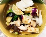 根菜茄子生姜ドレッシング炒味温野菜サラダ作り方14写真