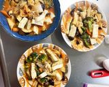 レンジ温野菜豆腐キムチ炒飯味チャンプル風作り方20写真